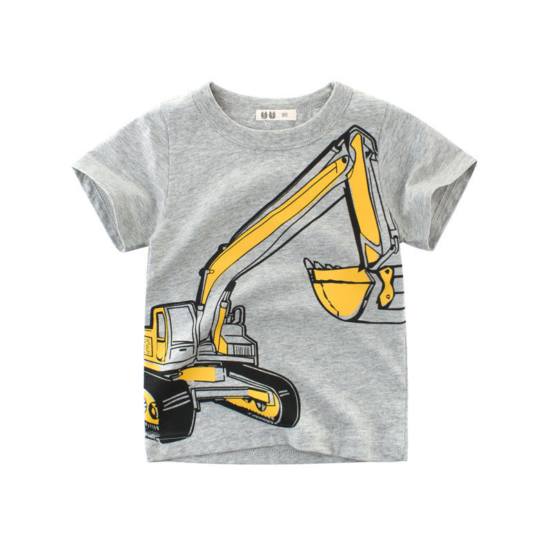 Children's Wear Summer New Boys T-shirt, Short Slem Koreanska barnkläder, Baby Kläder, en redo att vara Factory direktsäljning