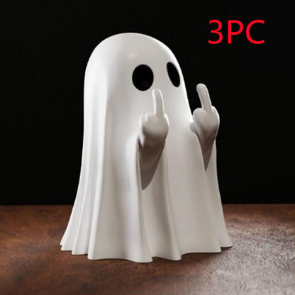 Halloween Middle Finger Love Ghost Ornaments