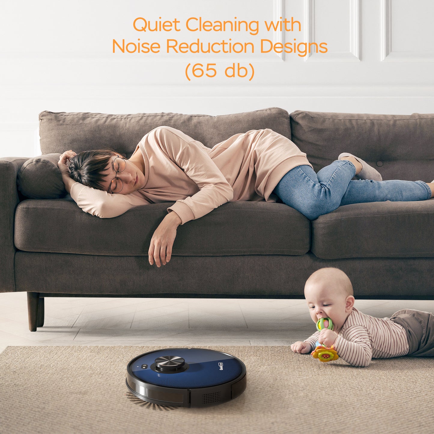 Geek Smart L7 Robot Vacuum Cleaner And Mop, LDS Navigation, Wi-Fi Connected APP, Selective Room Cleaning,MAX 2700 PA Suction, Ideal For Pets And Larger Home Banned