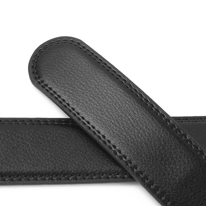 Men's Two-Layer Cowhide Leather Automatic Buckle Business Casual Belt - Superior Construction