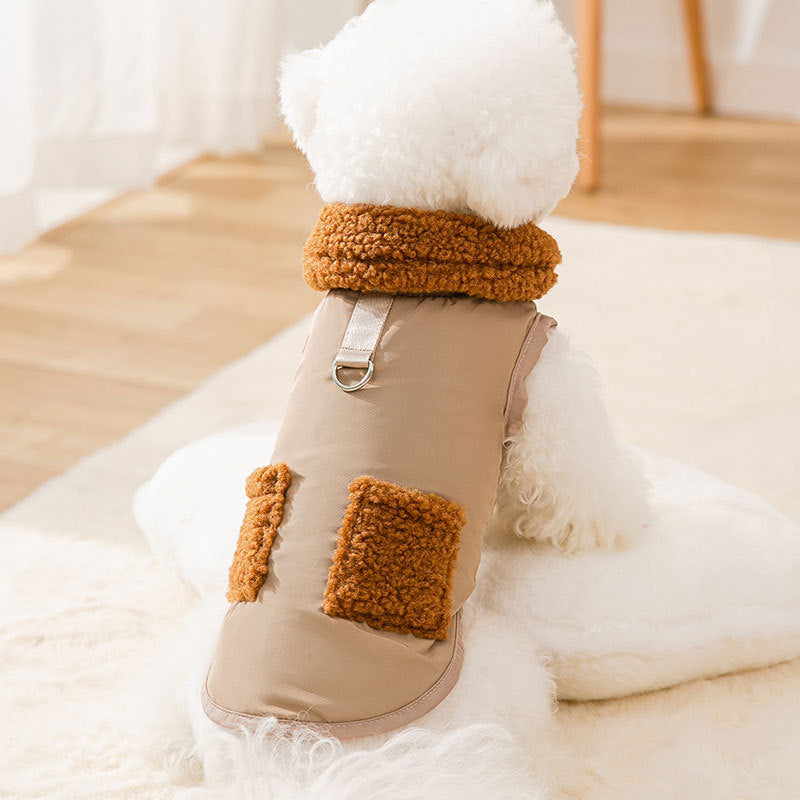 Dog Puppy Clothes Korean Style Coffee Sweater Fit Small Dog Pet Cat Autumn &Winter Pet Cute Costume Dog Cloth Coat