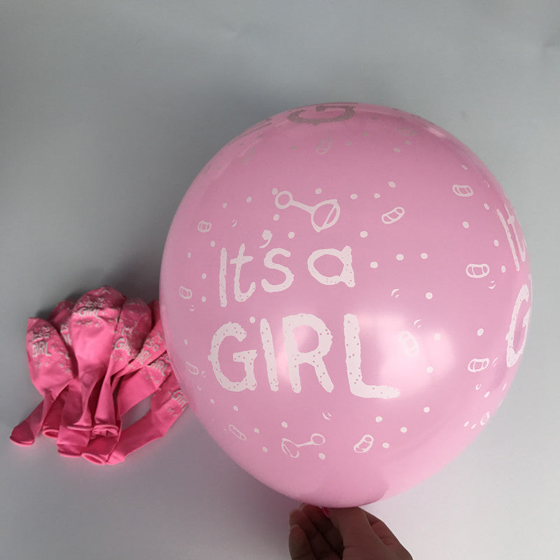 Party decoration reveals gender balloon