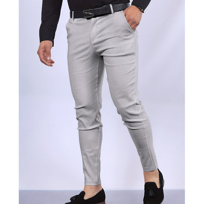 Men's Solid Color Faux Pocket Formal Casual Pants