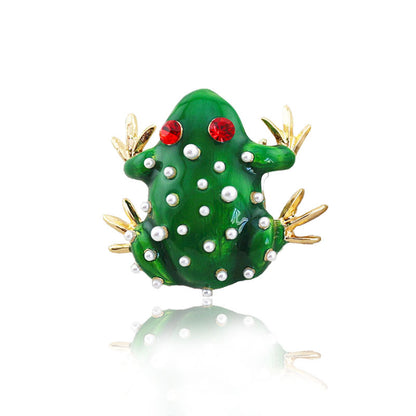 Vintage frog brooch