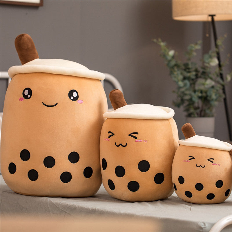 Pearl milk tea cup pillow