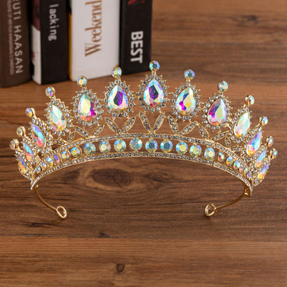 Bridal Crown Wedding Alloy Diamond Crown Fashion Elegant Headdress