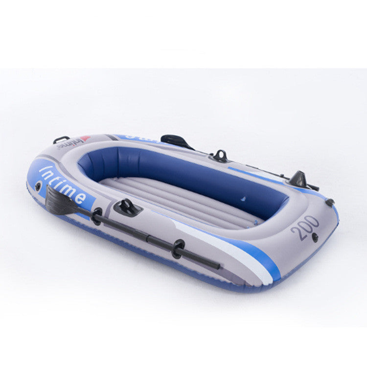 Sports nautiques en plein air deux kayaks gonflables, bateau radeau