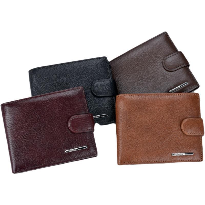 Men's Leather Wallet Multifunctional Short Men