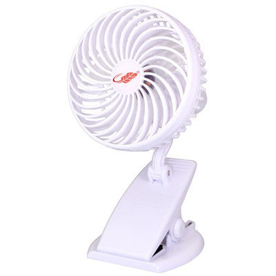 Mini Mute Clip Fan Rechargeable Silent 4 Blades Baby Stroller Fans Portable Air Cooling 3 Speeds Desk USB Fan with USB Output