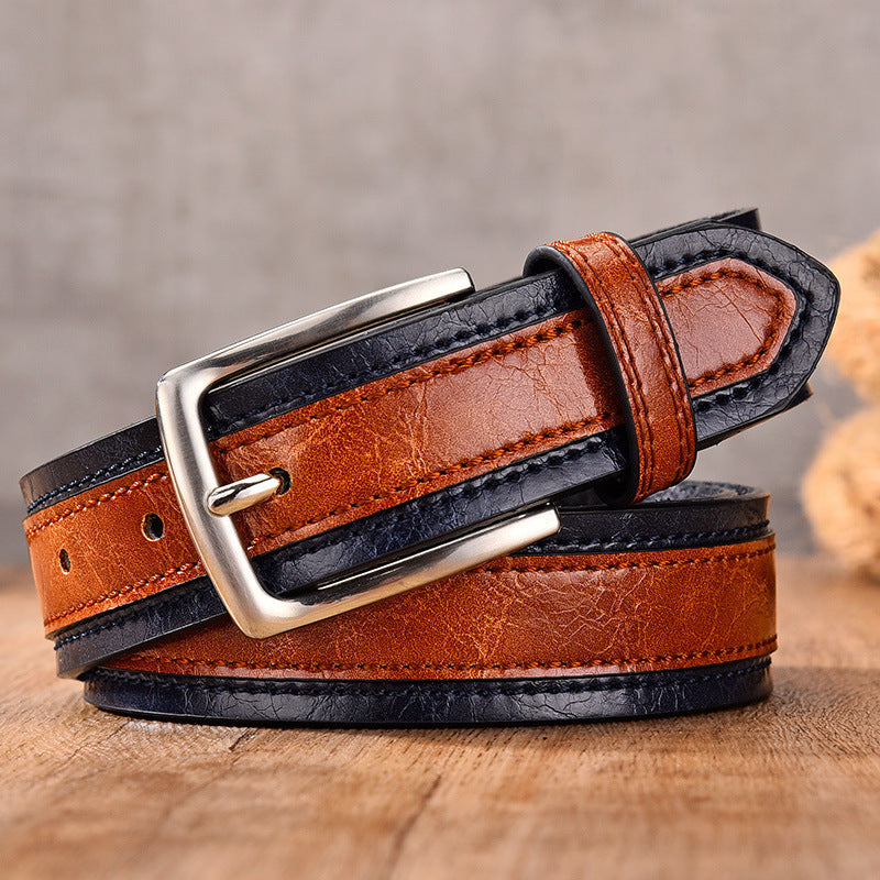 Men's Color Matching Casual Belt - Coordinated Style