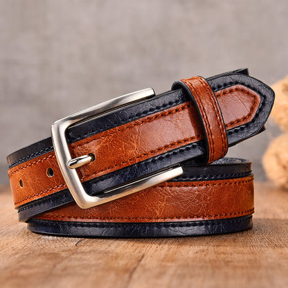 Men's Color Matching Casual Belt - Coordinated Style
