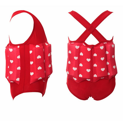 Maillot de bain de flottabilité maillot de bain flottant d'entraînement une pièce flottant détachable pour enfants