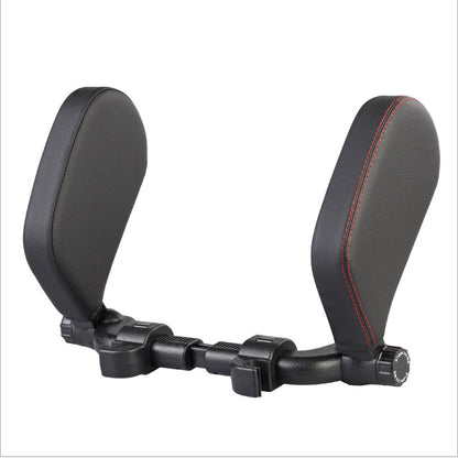 Appui-tête de voiture oreiller sommeil réglable côté voiture doux siège de voyage appui-tête Auto cuir Support cou oreiller coussin accessoires de voiture