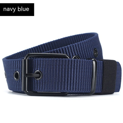 Lengthened Porous Pin Buckle Canvas Belt Universal - Inclusive Comfort