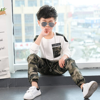 Camouflage Long Sleeve Kids Suit