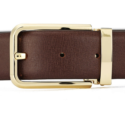 Men's First Layer Cowhide Simplicity Pin Buckle Belt - Authentic Simplicity