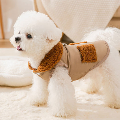 Dog Puppy Clothes Korean Style Coffee Sweater Fit Small Dog Pet Cat Autumn &Winter Pet Cute Costume Dog Cloth Coat