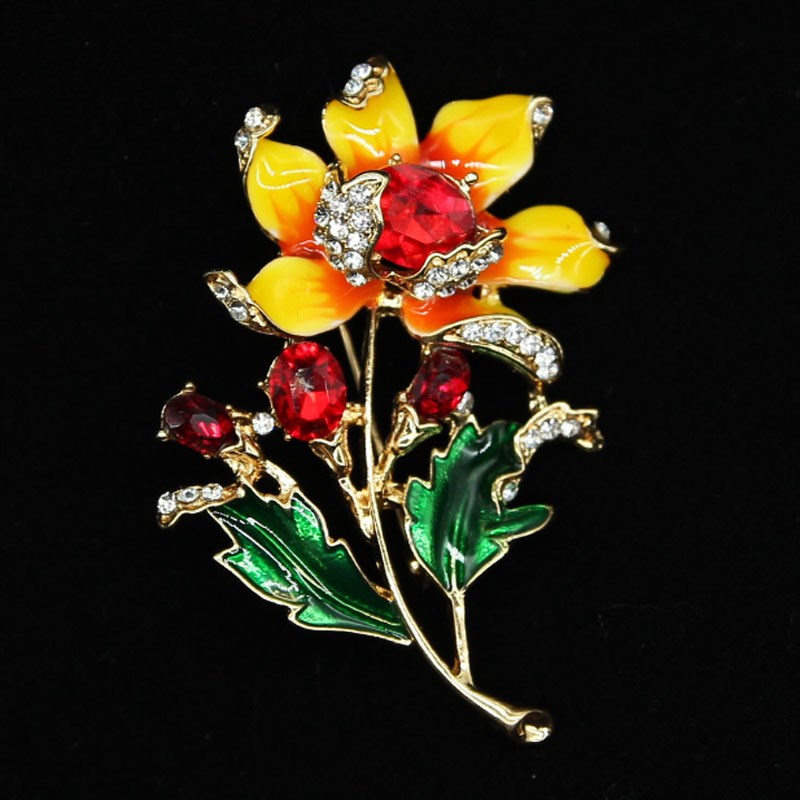 Broche Fleur de Soleil