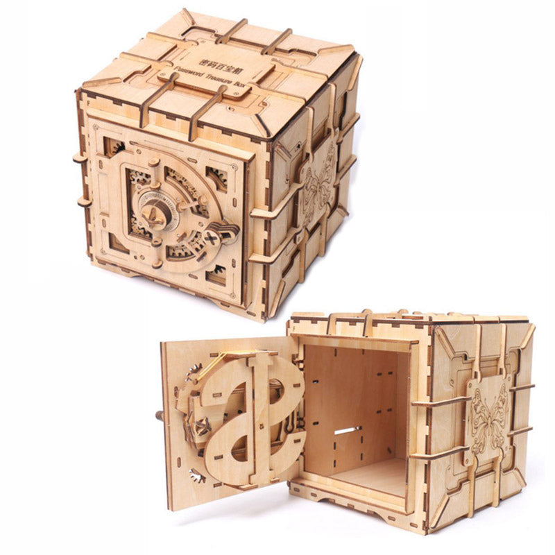 Kids Wood Pussel Lösenord Box Toy