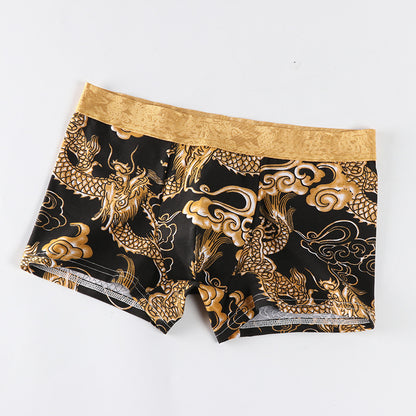 Dragon print boxer shorts