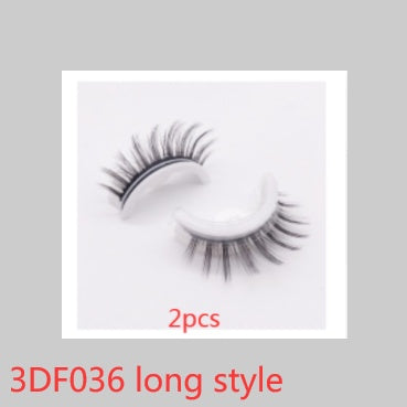 Återanvändbara 3D Mink Lashes naturliga falska ögonfransar Självhäftande falska limmar fria lass Makeup ögonfrans Extens Silk ögonfransar