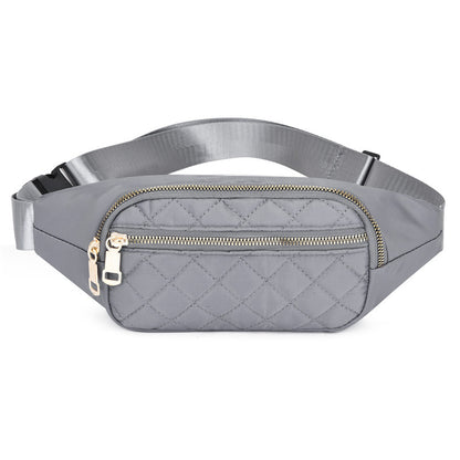 Rhombus Fanny Packs For Women Crossbody Midjeväskor För Sport Vandring Cykling Löpning