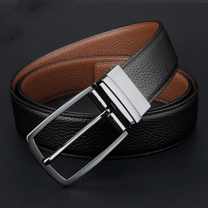 Ceinture homme à boucle à ardillon tournante