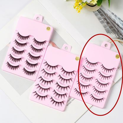 5 paires de cils Manga nouveauté Anime Cosplay naturel vaporeux maquillage coréen faux cils artificiels