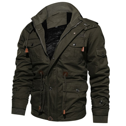 Alpinskin hommes hiver polaire vestes chaud à capuche manteau thermique épais vêtements d'extérieur mâle militaire veste hommes marque vêtements