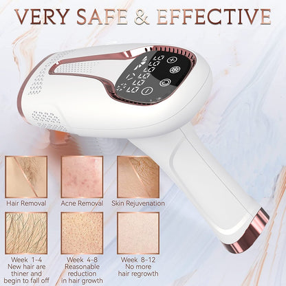 Household Underarm Hair Removal Instrument - White Automatic/Manual System