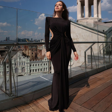 Women's Long Sleeve Slimming Dress - Professional Edition