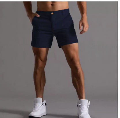 Men's Shorts With Pockets Fashion Summer Button Beach Pants
