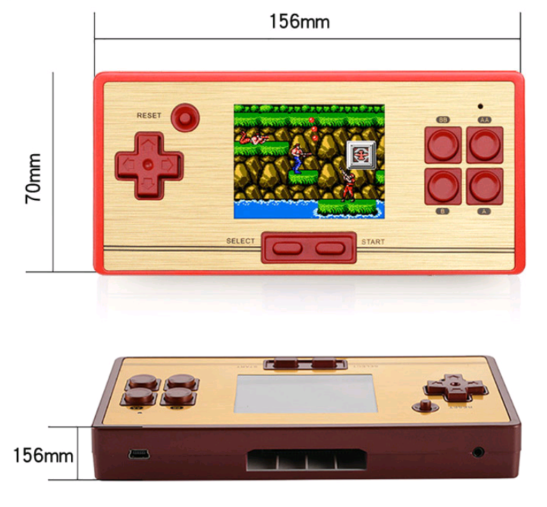 Cool barn RS-20 handhållen spelkonsol klassisk nostalgisk FC handhållen röd och vit maskin 600-modeller är inte upprepade spel