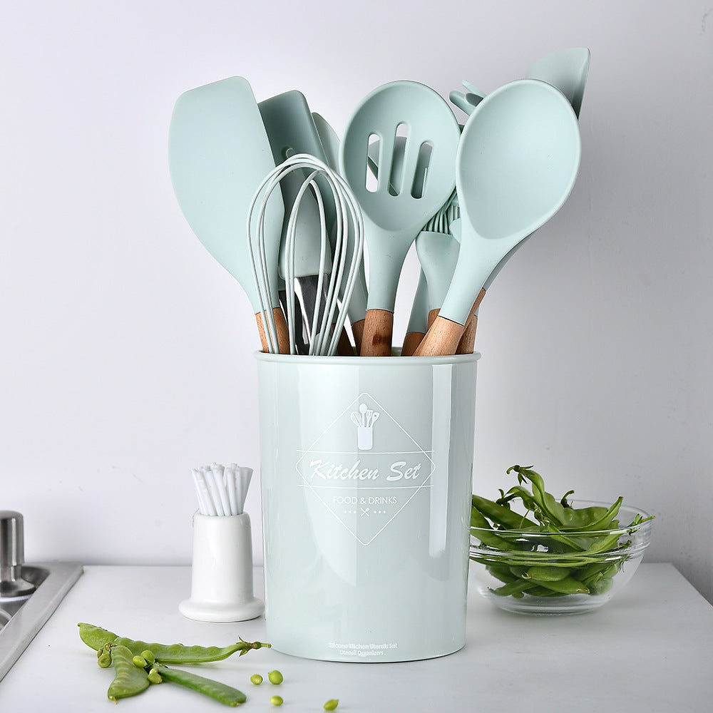 Ensemble de cuisine avec spatule antiadhésive, 11 pièces