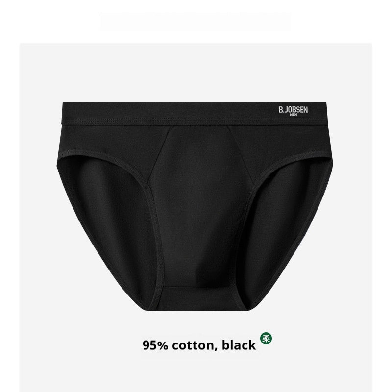 Mens Breathable Cotton Briefs With An Antibacterial Cotton Crotch