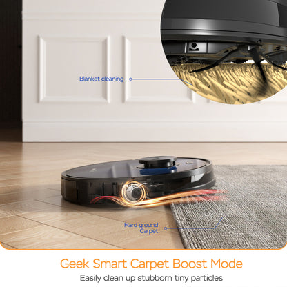 Geek Smart L7 Robot Vacuum Cleaner And Mop, LDS Navigation, Wi-Fi Connected APP, Selective Room Cleaning,MAX 2700 PA Suction, Ideal For Pets And Larger Home Banned