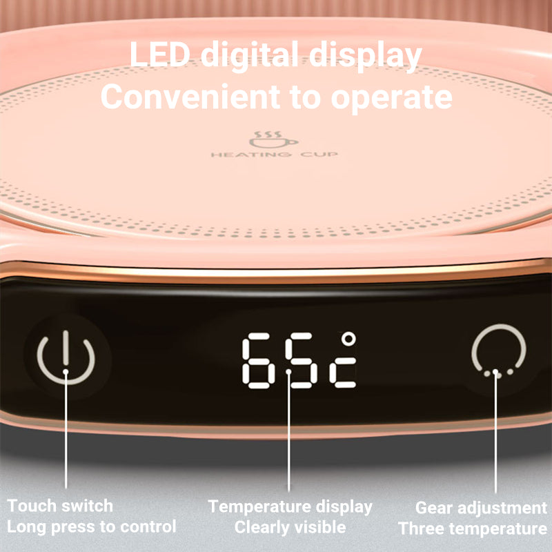 Kaffemugg Varmare Varmunderlägg Smart Värmekopp Värmeisolering Konstant temperatur Underlägg Värmedyna Desktop