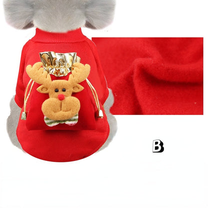 Christmas Pet Supplies Clothes Cat Cotton Clothes