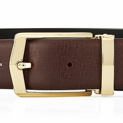 Men's First Layer Cowhide Simplicity Pin Buckle Belt - Authentic Simplicity