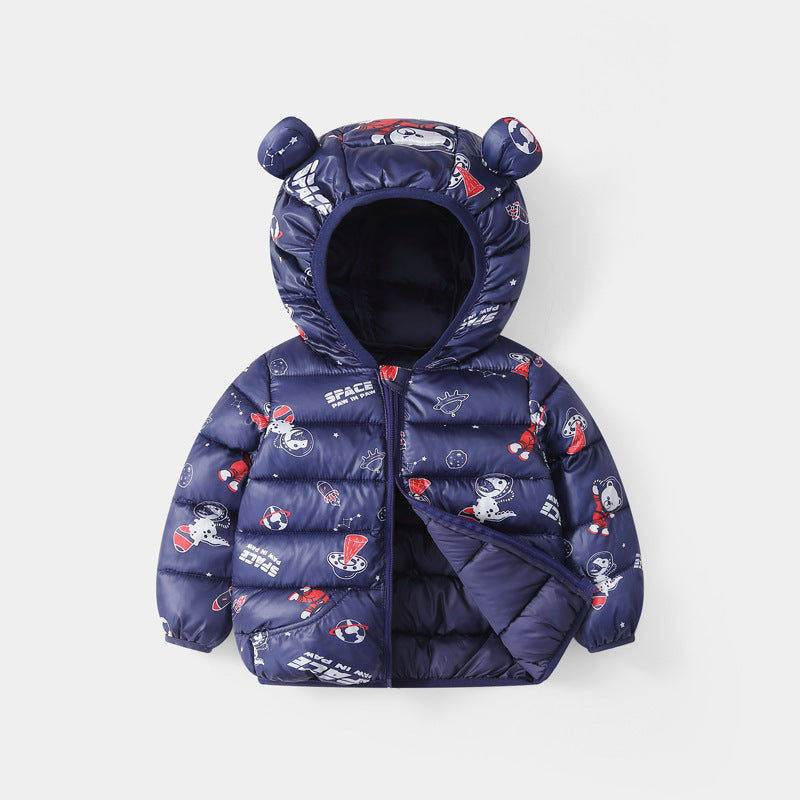 Foreign Trade Children's Down And Wadded Jacket Lightweight Boys And Girls Winter Cotton-padded Jacket Baby Autumn And Winter Clothes Cotton Clothes