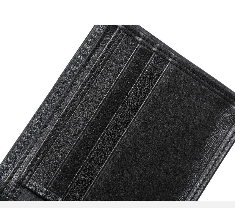 Men's Real Leather Wallet Short Version