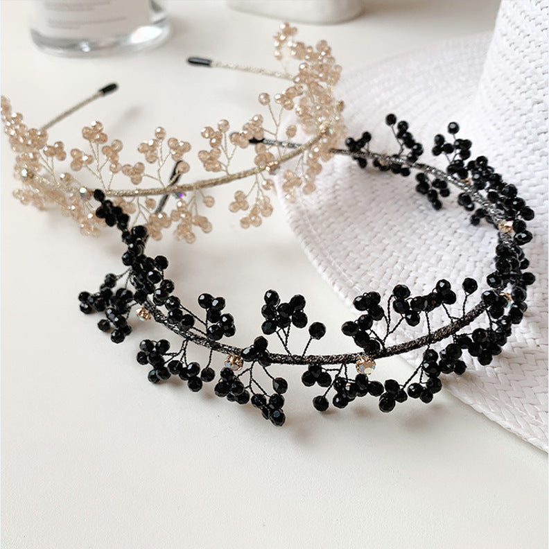 Coiffure de sortie polyvalente et élégante, accessoires pour cheveux, bandeau de mariée rétro de tempérament