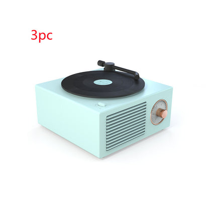Trådlös mini bärbar retro grammofonhögtalare med Bluetooth-funktion 