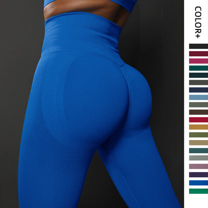 Pantalon de Yoga taille haute sans couture pour femmes, Leggings pleine longueur, couleur unie, Fitness, course à pied, Sport, tenues de gymnastique