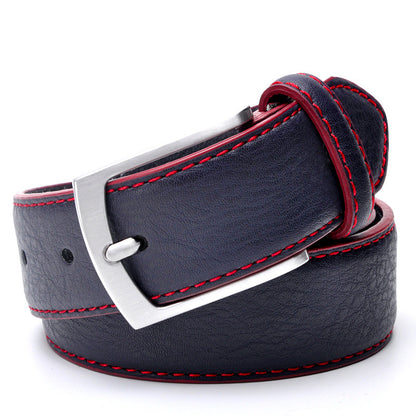 Men's Pin Buckle Leather Leisure Belt - Sophisticated Comfort
