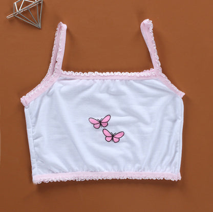 Tjejer Sport Casual Camisole BH i bomull