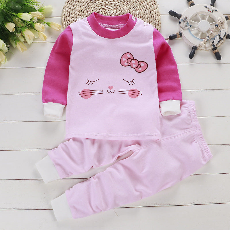 Costume de sous-vêtements en coton pour enfants, garçons et filles