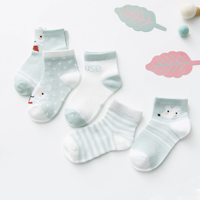 Cartoon Thin Children's Mesh Socks, Children's Socks