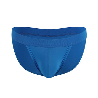 Low Waist Sexy Ice Silk Solid Color Underwear Men