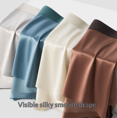 Light-luxury Satin Ice Silk Antibacterial Mens Boxer Briefs